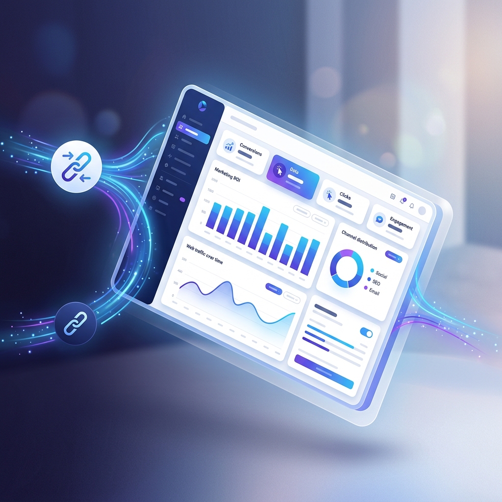 Digital Marketing Dashboard and UTM Link Tracking Analytics